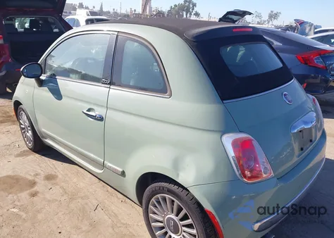 2012 Fiat 500C Lounge z USA, uszkodzony, nr VIN 3C3CFFER1CT343546